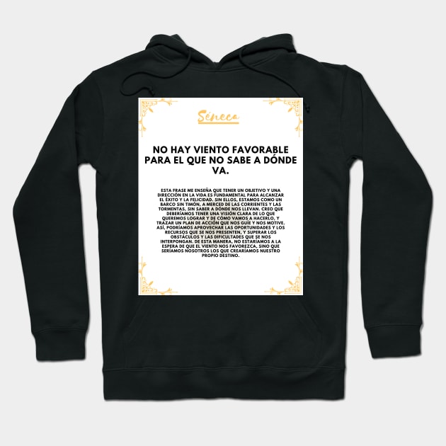 Seneca: the philosopher who helps you find your direction Hoodie by CachoGlorious